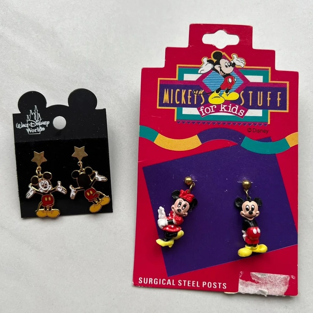 Mickey Minnie Mouse Disney Earring Sets